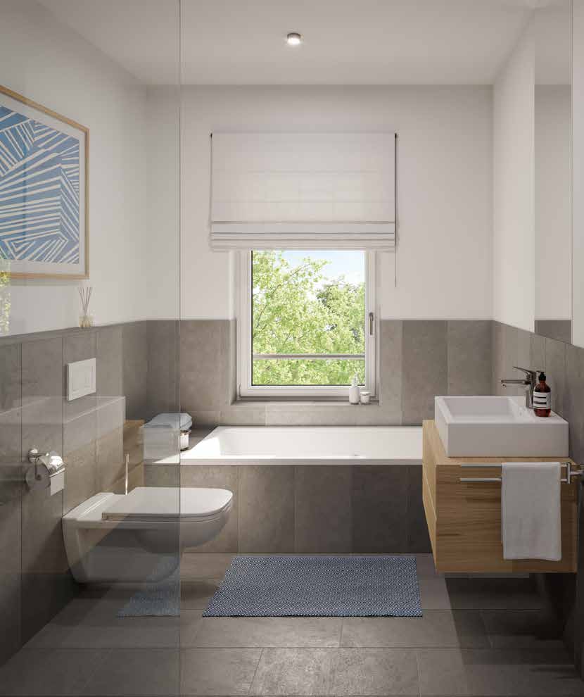 Modernes Badezimmer mit Markensanitär